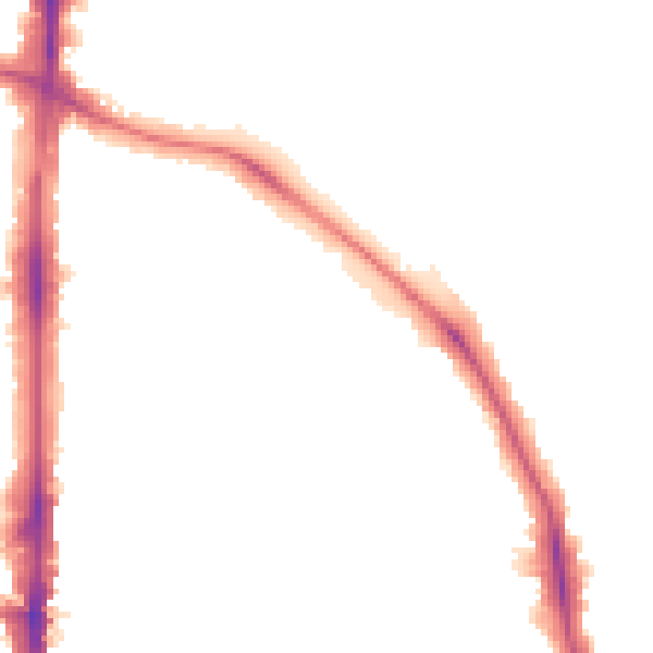 Night-time road noise heatmap for N16 6QF