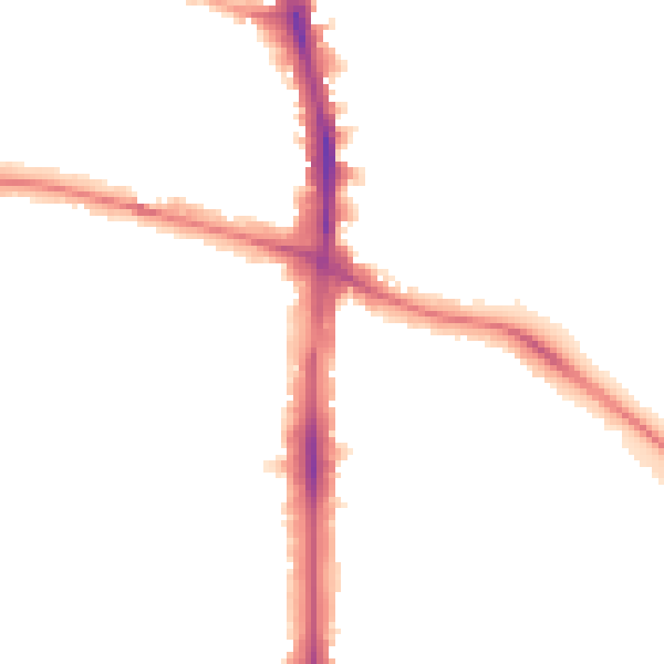Night-time road noise heatmap for N16 6QX
