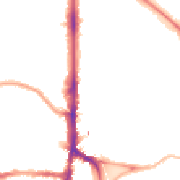 Night-time road noise heatmap for N16 6UX