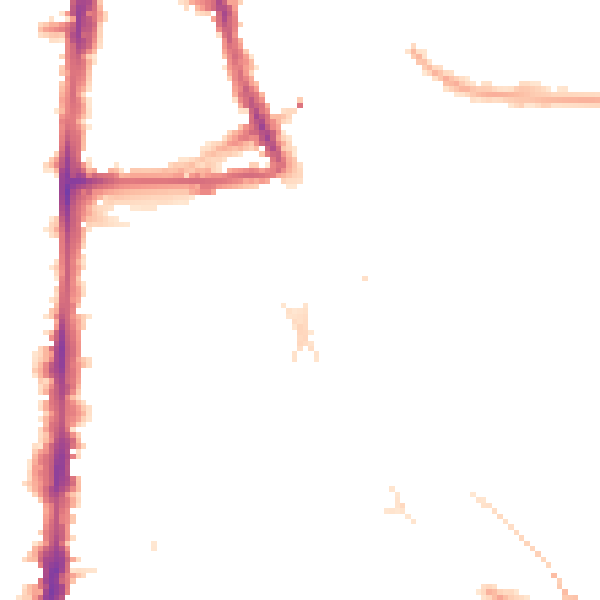 Night-time road noise heatmap for N16 7QR