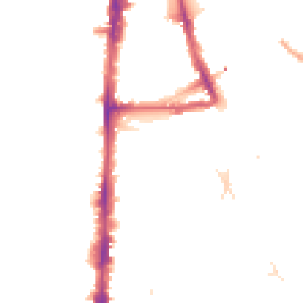 Night-time road noise heatmap for N16 7UU