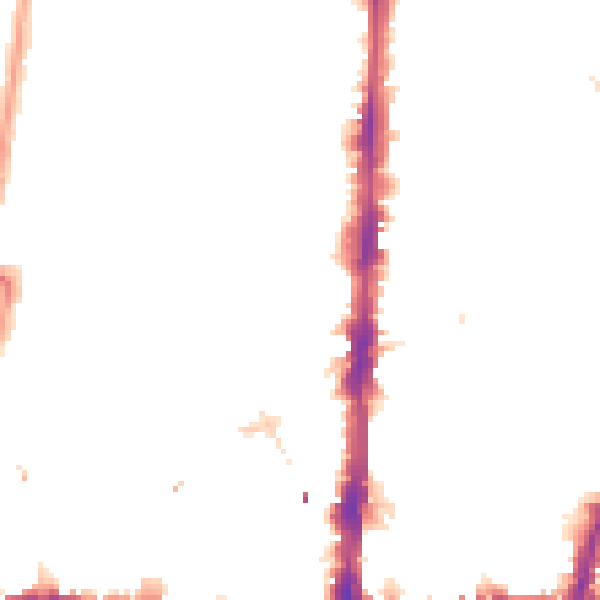 Night-time road noise heatmap for N16 8AY