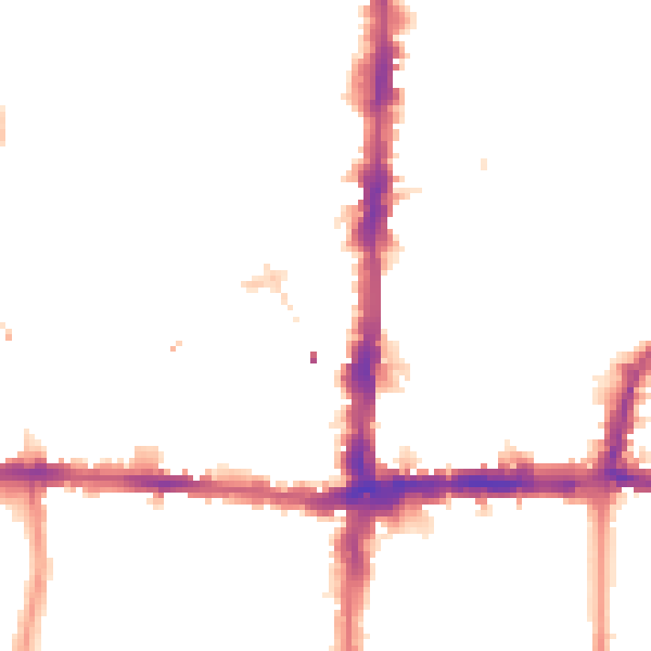 Night-time road noise heatmap for N16 8AZ