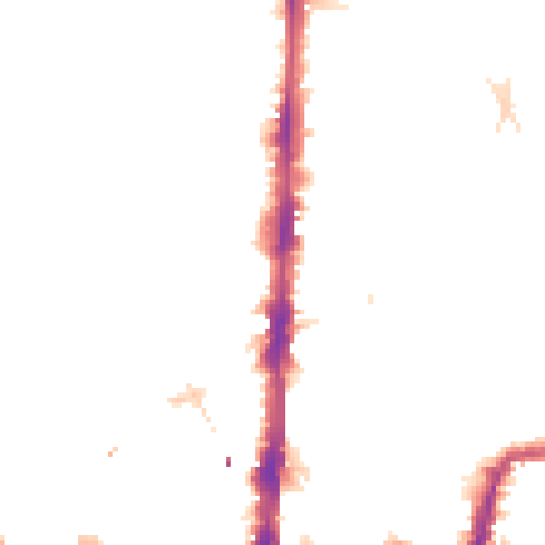 Night-time road noise heatmap for N16 8BD