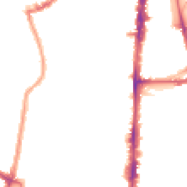 Night-time road noise heatmap for N16 8HF