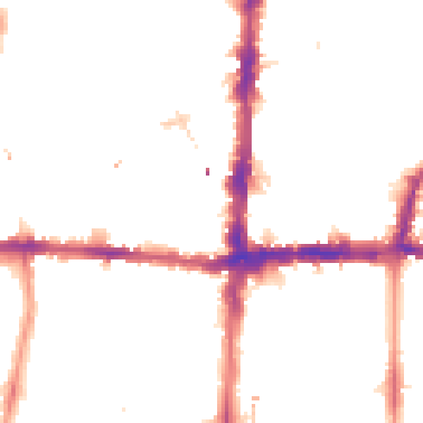 Night-time road noise heatmap for N16 8HU