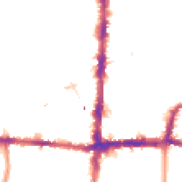 Night-time road noise heatmap for N16 8JB