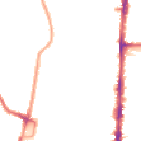 Night-time road noise heatmap for N16 8RA