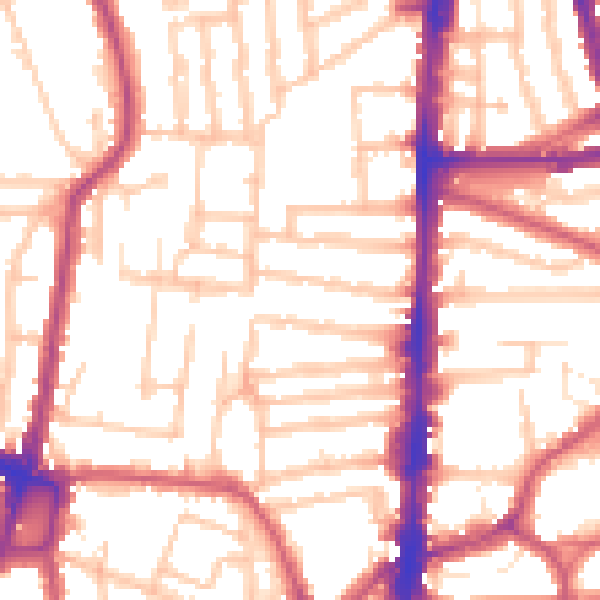 Daytime road noise heatmap for N16 8SF