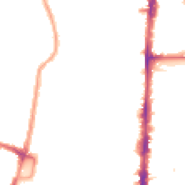 Night-time road noise heatmap for N16 8SH