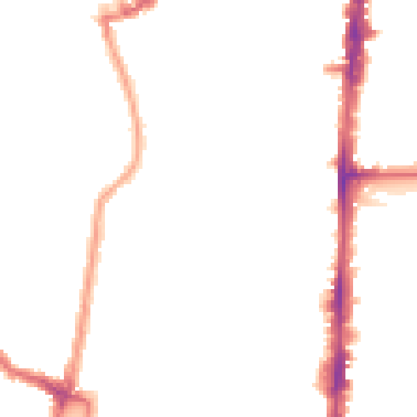 Night-time road noise heatmap for N16 8SN