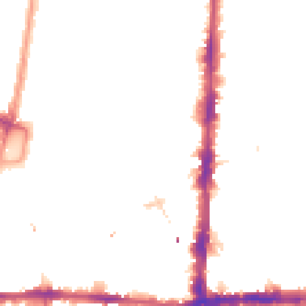 Night-time road noise heatmap for N16 8UR