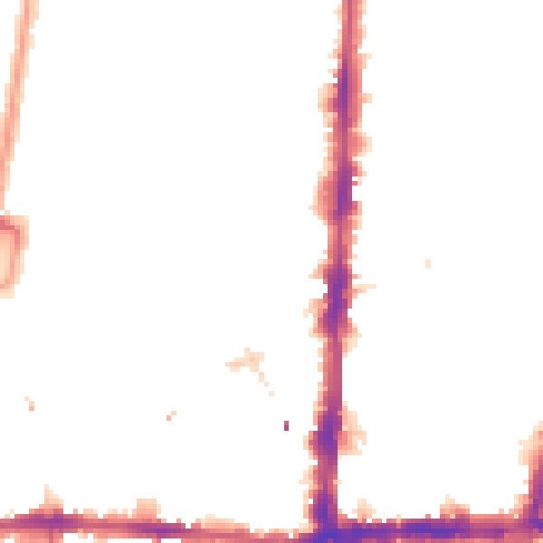 Night-time road noise heatmap for N16 8UT