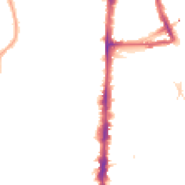 Night-time road noise heatmap for N16 8XH