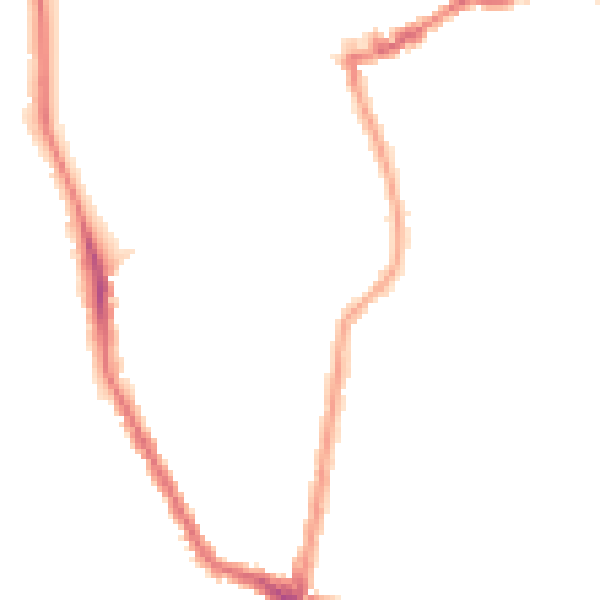 Night-time road noise heatmap for N16 9AA