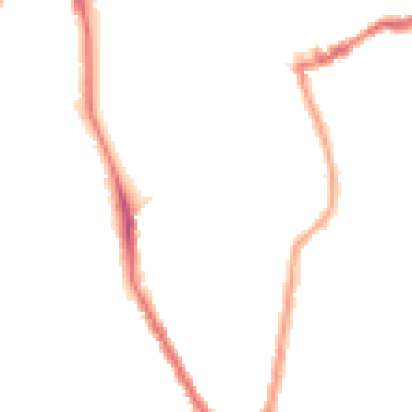 Night-time road noise heatmap for N16 9AE