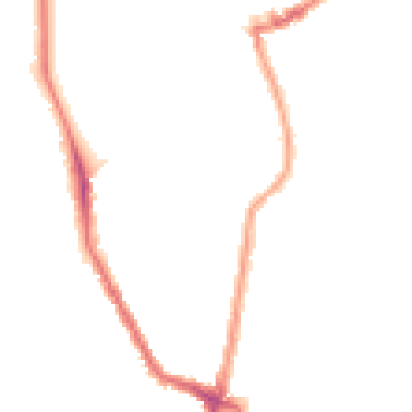 Night-time road noise heatmap for N16 9AL