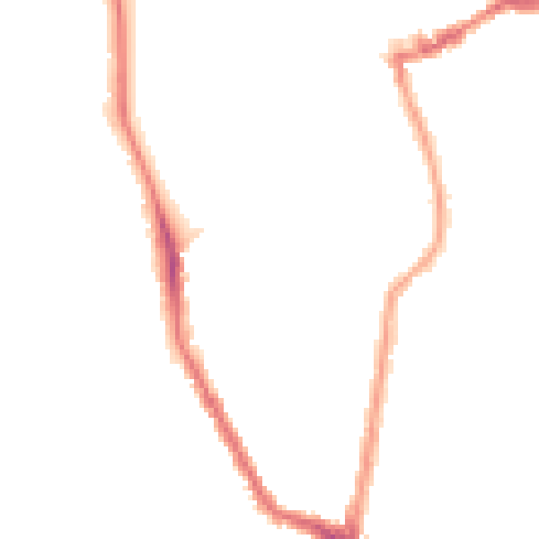 Night-time road noise heatmap for N16 9AP