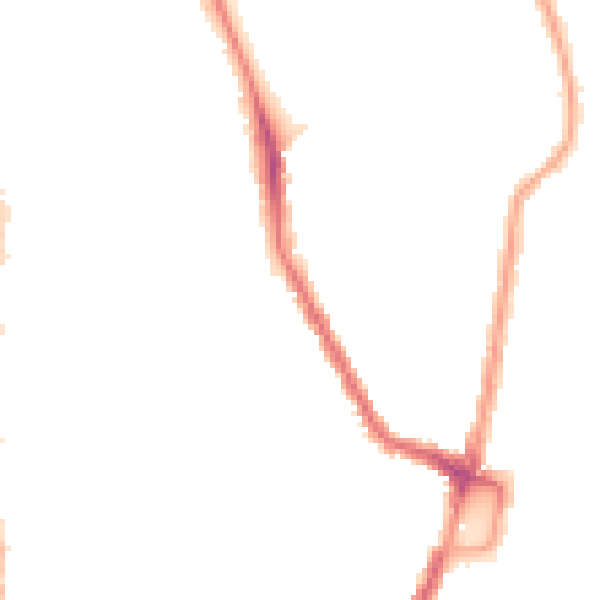 Night-time road noise heatmap for N16 9DA