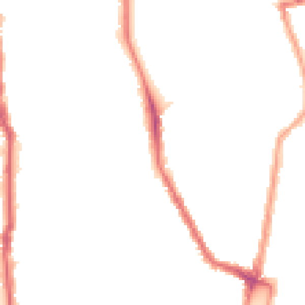 Night-time road noise heatmap for N16 9DB