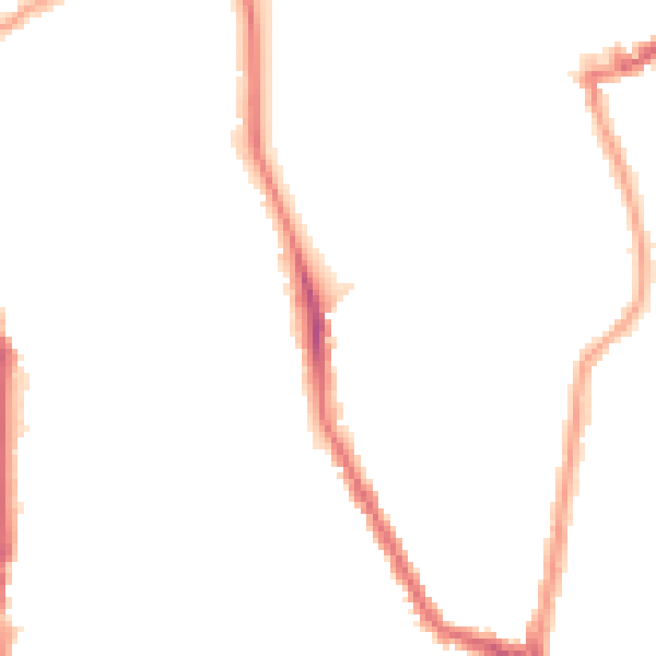 Night-time road noise heatmap for N16 9DL