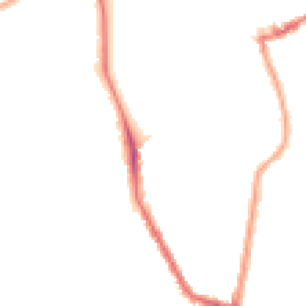 Night-time road noise heatmap for N16 9DP