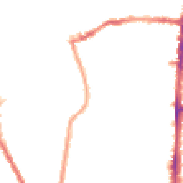 Night-time road noise heatmap for N16 9JR