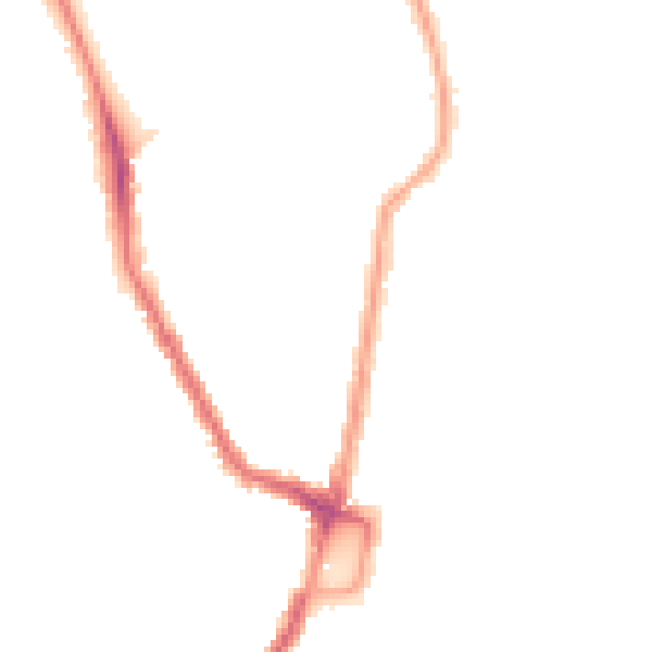 Night-time road noise heatmap for N16 9LR