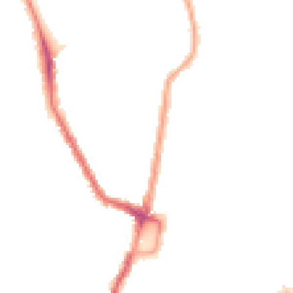 Night-time road noise heatmap for N16 9LS