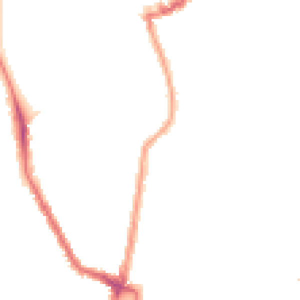 Night-time road noise heatmap for N16 9PA