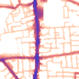 Daytime road noise heatmap for N17 0AE