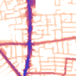 Daytime road noise heatmap for N17 0AS
