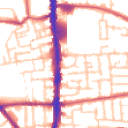 Daytime road noise heatmap for N17 0AW