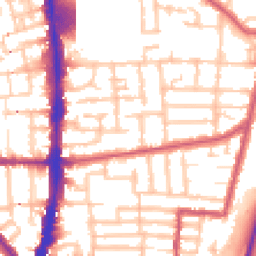 Daytime road noise heatmap for N17 0BA