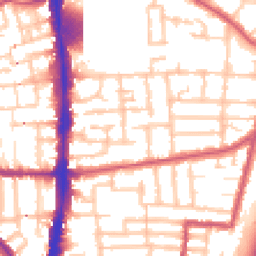 Daytime road noise heatmap for N17 0BB