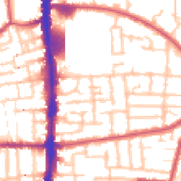 Daytime road noise heatmap for N17 0BG