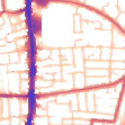 Daytime road noise heatmap for N17 0BH