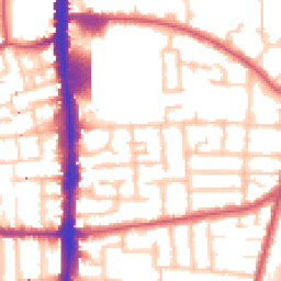 Daytime road noise heatmap for N17 0BJ