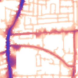 Daytime road noise heatmap for N17 0DY