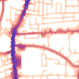 Daytime road noise heatmap for N17 0ES