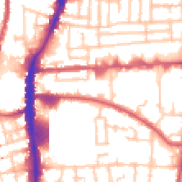 Daytime road noise heatmap for N17 0ET