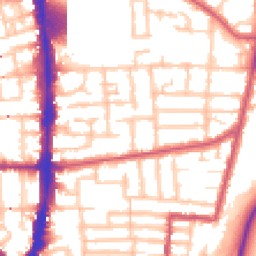 Daytime road noise heatmap for N17 0LU