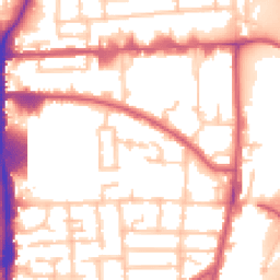 Daytime road noise heatmap for N17 0PP