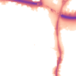 Night-time road noise heatmap for N17 0RY