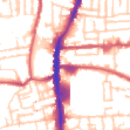 Daytime road noise heatmap for N17 0TA