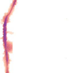 Night-time road noise heatmap for N17 0TS