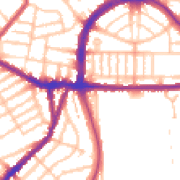 Daytime road noise heatmap for N17 6AG