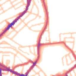 Daytime road noise heatmap for N17 6AN