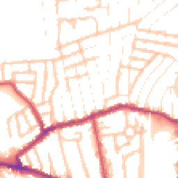 Daytime road noise heatmap for N17 6EB