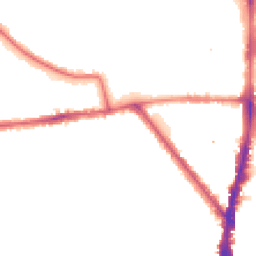Night-time road noise heatmap for N17 6ER
